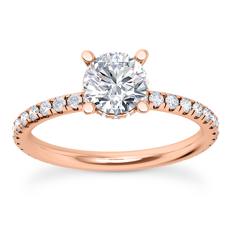 GOG Collection  Engagement Ring UNI-ENS2431-2-RD-A-14KP