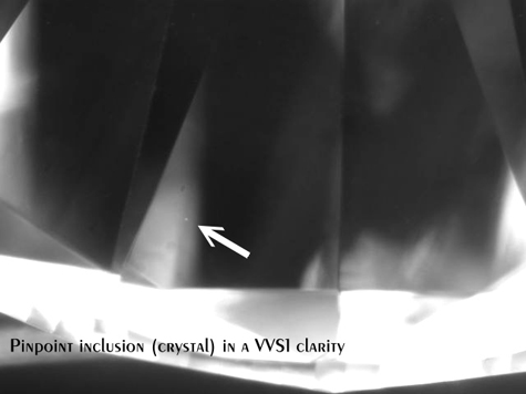 The VVS Diamond in Figure A Examined Upside Down