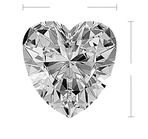 Heart Diamond Top View